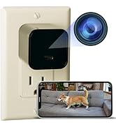 Indoor Camera Charger – 160° Hidden View Smart Camera – Full HD 1080p Plug-in Device – Always-On ...