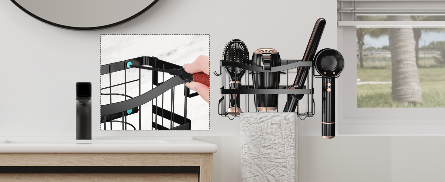 hair styling tools organizer hair straightener holder hair tool storage