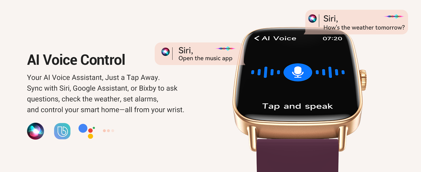 android smart watch with AI Voice Control