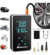 Tire Inflator Portable Air Compressor, 150PSI Cordless Air Pump for Car Tire, 3X Faster Auto Tire...