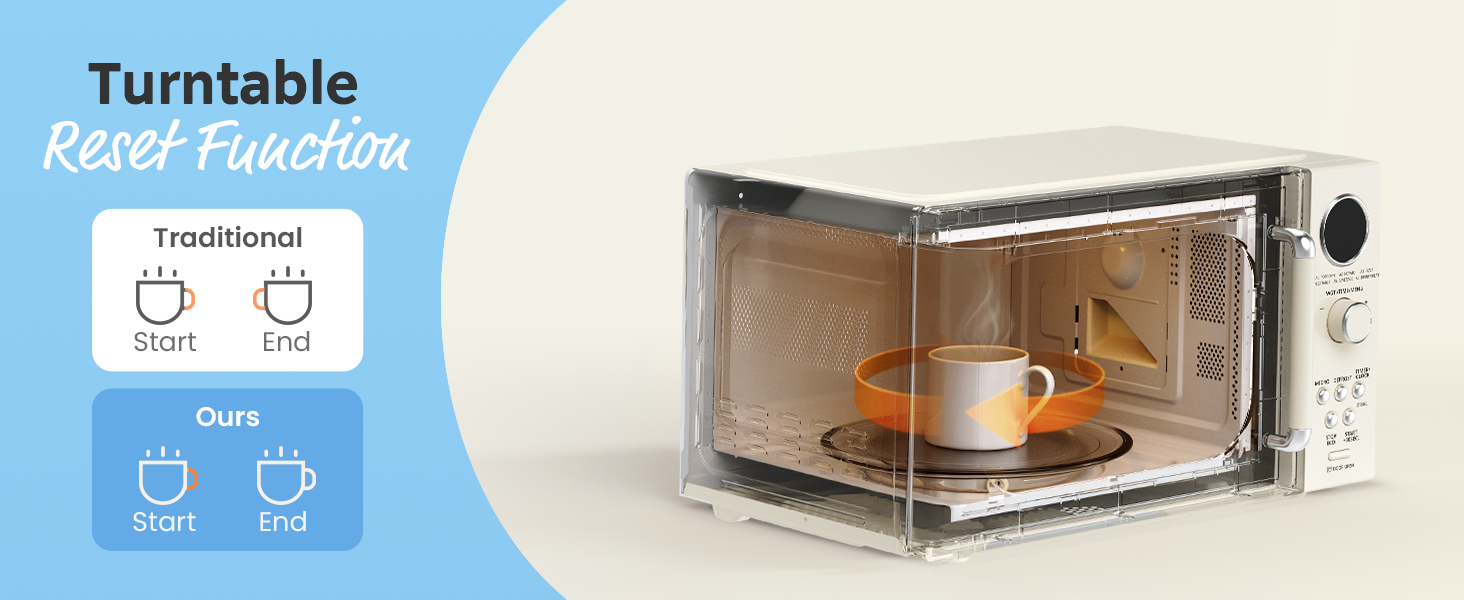 turntable reset function microwave