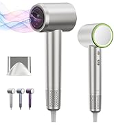 Professional Ionic Hair Dryer Blow Dryer, 110,000RPM High Speed Negative Ions Dryer with Nozzle f...
