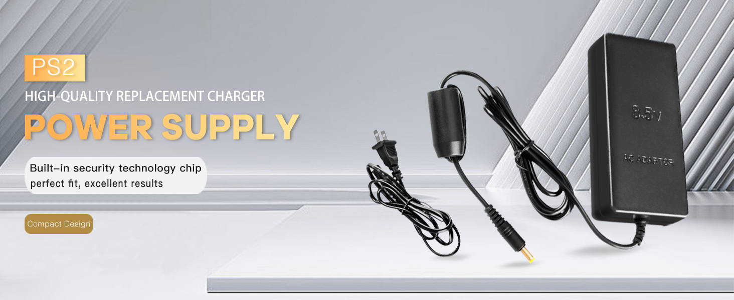 PS2 Premium Quality Replacement Charger Power Supply