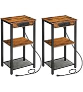 End Table with Charging Station