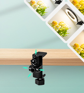 KMDES 12X Magnifying Glass with Light, Ultra Long 3 Section Swing Arm LED Desk Lamp with Large Cl...