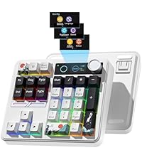 Womier SK80 75% Keyboard with Color Multimedia Display Mechanical Gaming Keyboard, Wired Hot Swappab...