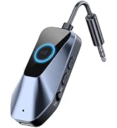 Bluetooth 5.3 Transmitter Receiver, Airplane Bluetooth Adapter for Headphones, TSNAM 3.5mm Wirele...