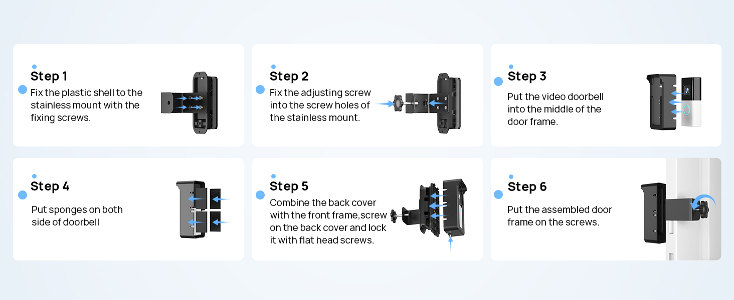 ring doorbell apartment door mount