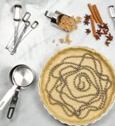 PIE CHAIN BEADED