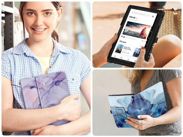 All new hd fire 10 2023 13 gen screen protector keyboard leather slim cover accessories