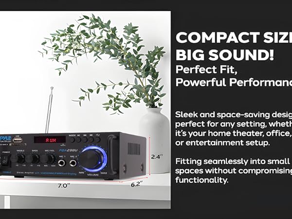 home stereo system components amplifier amp audio receiver bluetooth amplificador canales 