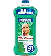 Mr. Clean 2X Concentrated Multi Surface Cleaner with Febreze Meadows &amp; Rain Scent, All Purpose Cl...