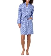 Tommy Bahama - Women's Short Wrap Robe, Long Sleeve Stretch Jersey Kimono with Pockets for Sleep ...