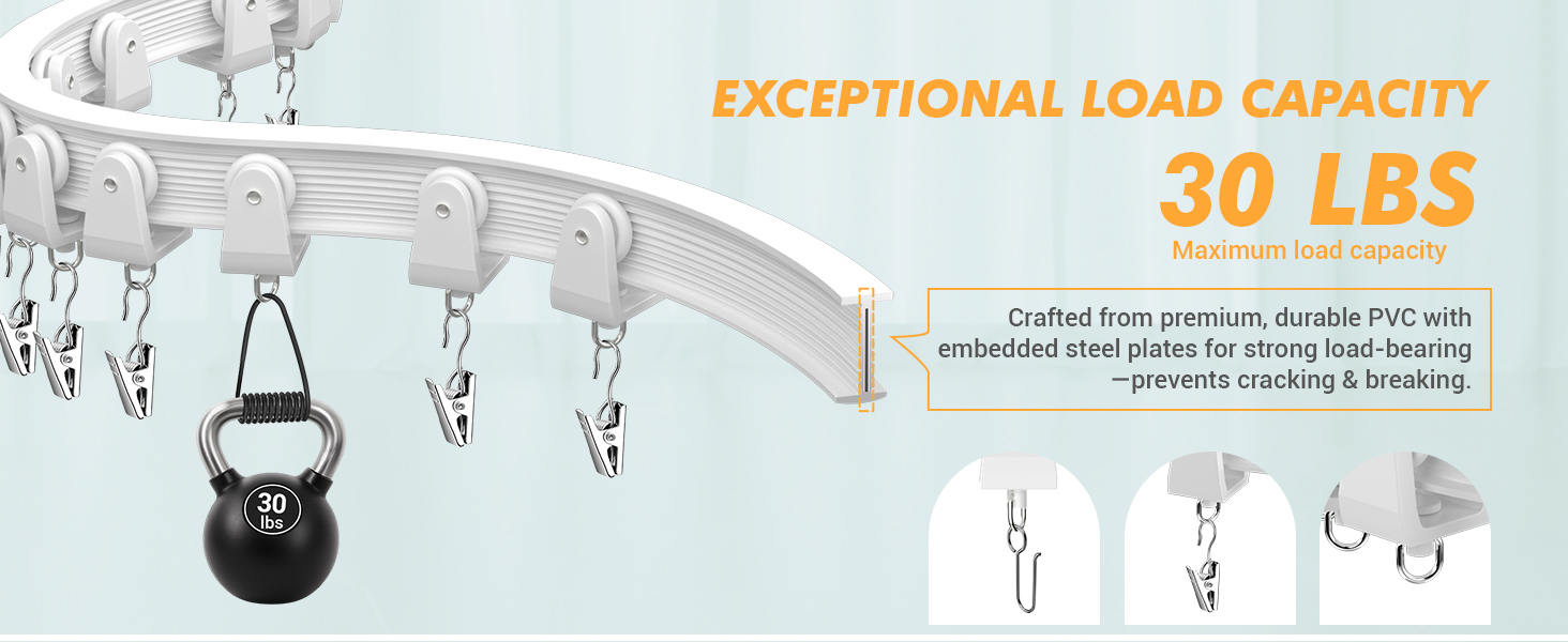 Flexible Bendable Ceiling Curtain Track