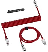 ZIYOU LANG C01PRO Custom Braided Coiled USB C to A Cable with Detachable Double Sleeved Spiral Ca...