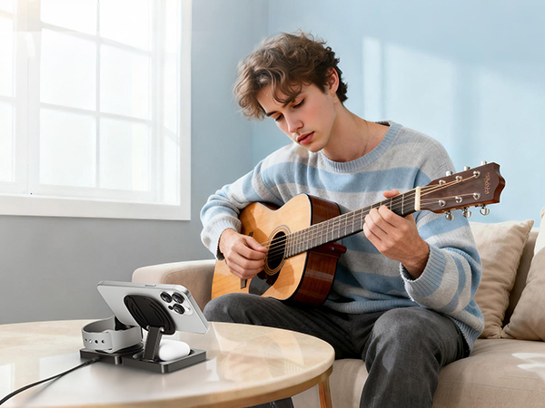 iphone and airpod charging station