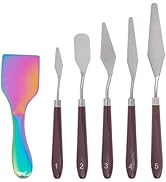 OLYCRAFT 6Pcs 3D Printer Scrapers 3D Printer Removal Tool Kit Rainbow Color Stainless Steel Scrap...