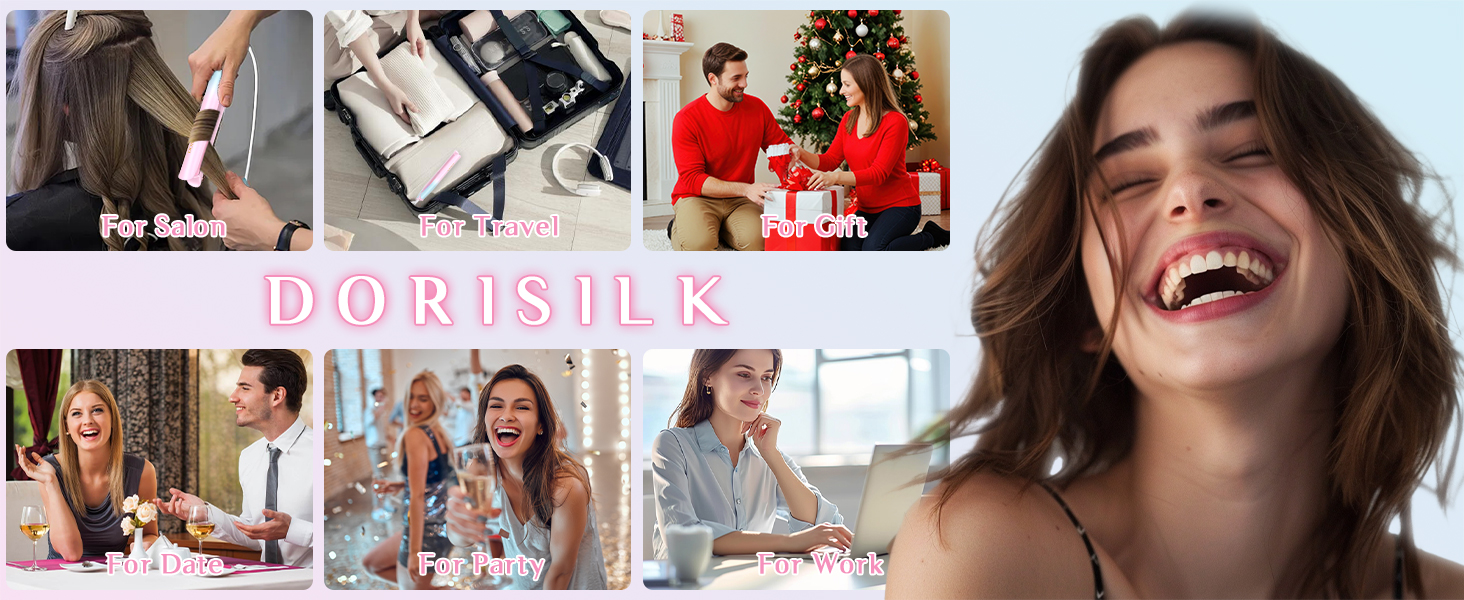 211 blue hair straightenr