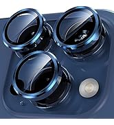 YWXTW Camera Lens Protector for iPhone 15 Pro/iPhone 15 Pro Max, [1 Step Installation Tray] Tempe...