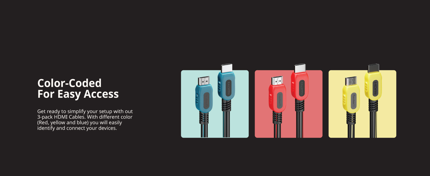 pacroban hdmi trio 3 pack 8k cables