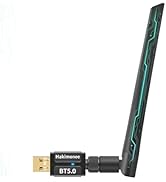 Hakimonoe Long Range Bluetooth 5.4 Adapter for PC, Wireless USB Dongle w/ 5dBi Antenna for Laptop...