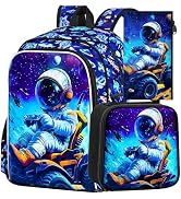 CCJPX 3Pcs Backpack for Boys, 16 Inch Preschool Elementary Kindergarten School Backpacks and Lunc...