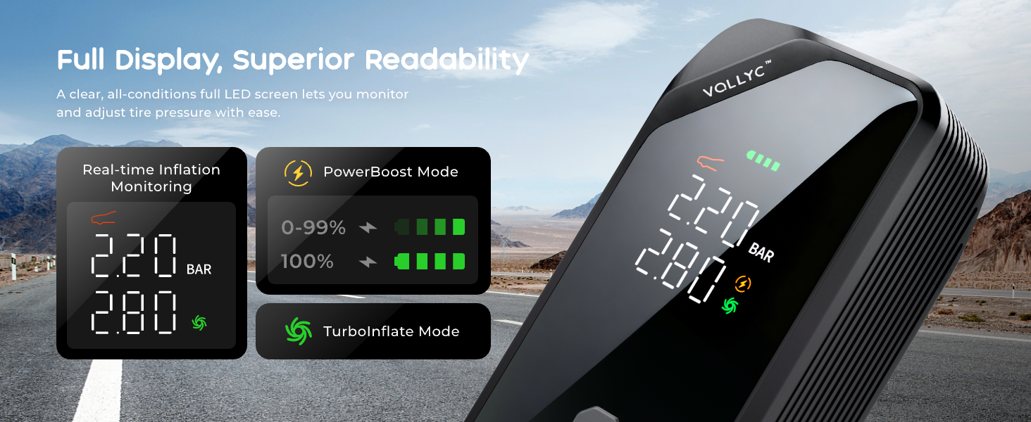 portable tire inflator for car