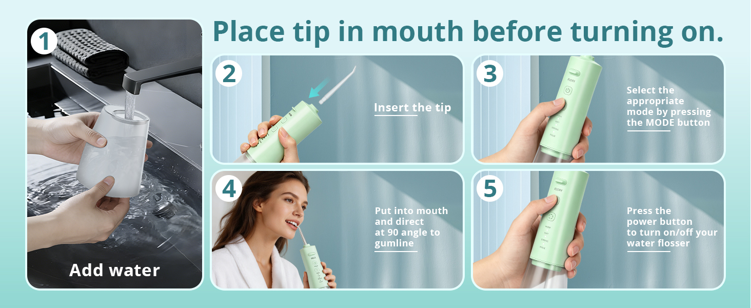 Water flosser Instruction manual
