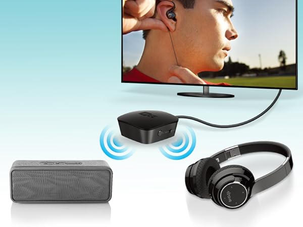 MEE audio Connect Bluetooth Wireless Audio Transmitter Adapter for TV