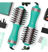 Travel Blow Dryer Brush, Dual Voltage Hair Dryer Brush - Cepillo Secador De Cabello 2” Oval Size ...