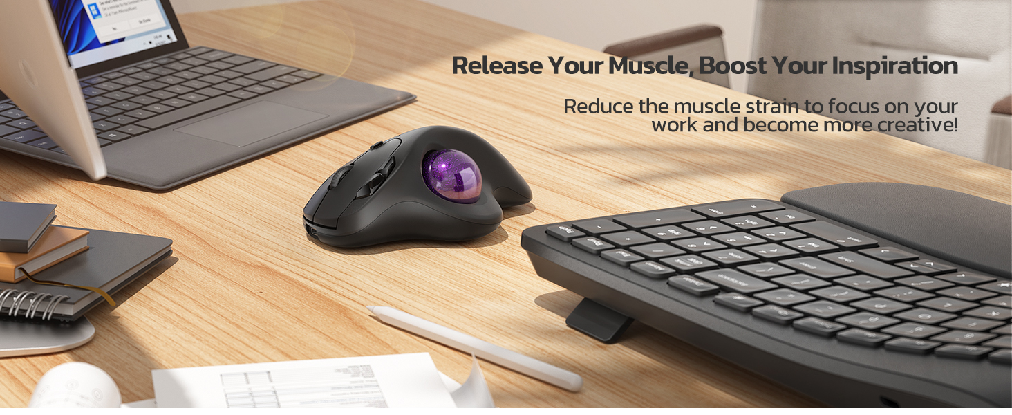 track ball trackball roll mouse stationary for laptop finger travel tracking wired ergo ergonomic