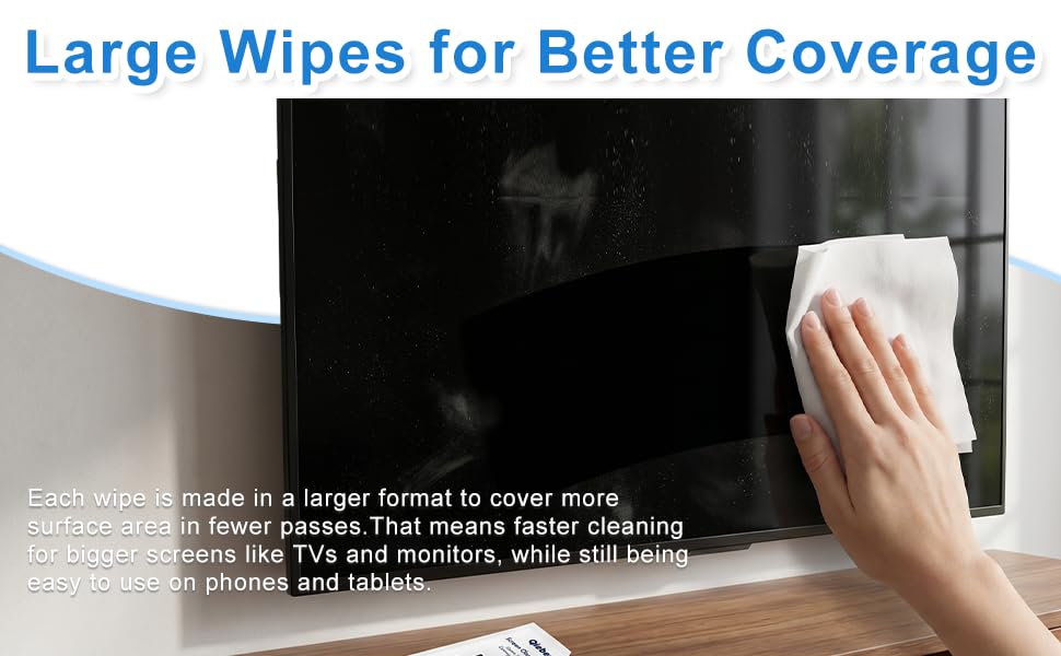 Large Wipes for Better Coverage