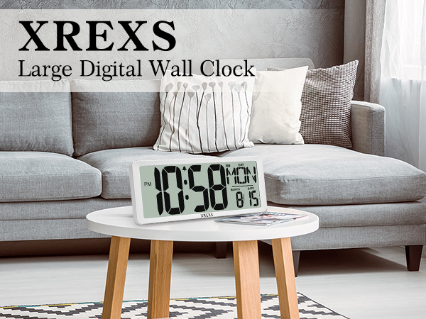 Large digital wall clock