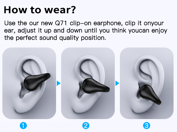 Comfort Clip On Earbuds