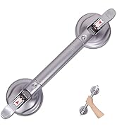 HEINSY Suction Grab Bar, Portable Shower Suction Handle Bar Suction Grip Bar Bathtub Handle with ...