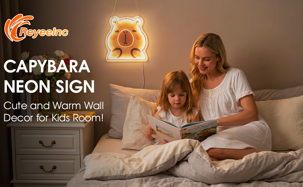 Capybara Neon Sign Animal Shape Led Capybara Neon Light for Wall Decor