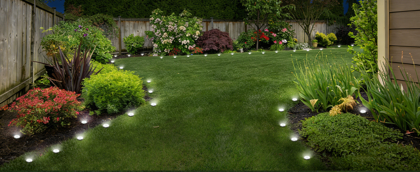 flat solar lights outdoor pathway