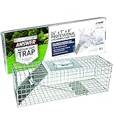 JT Eaton Answer 465N Live Animal Cage Trap for Rabbits, Squirrels and Other Medium Size Pests Ani...