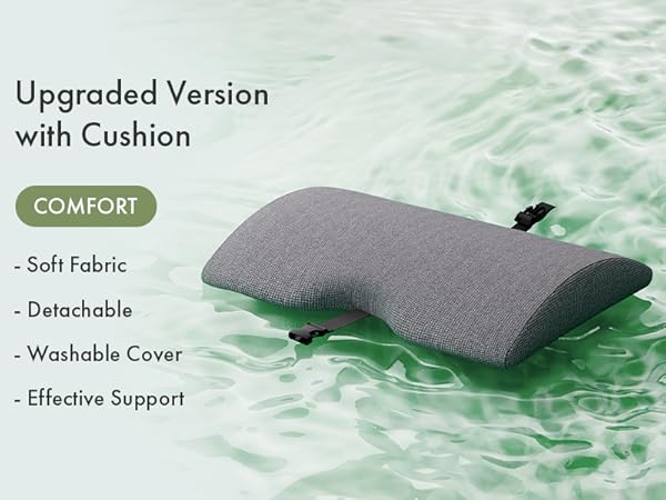 ergonomic foot rest with cushion
