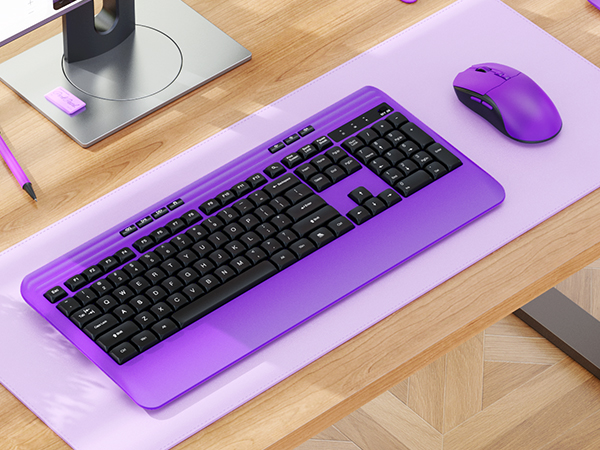 wireless purple keyboard