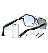 Smart Audio Bluetooth Glasses for Men &amp; Women – Wear-Induction Auto On/Off, Photochromic + Blue L...