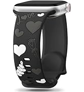 Witzon Cute Floral Band Compatible with Apple Watch Bands for Women 40mm 41mm 42mm 38mm 44mm 45mm...