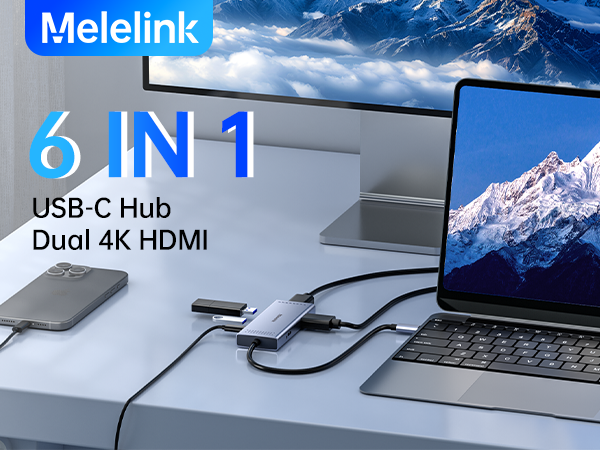 usb c docking station dual monitor 2 hdmi ports