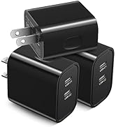 USB C Wall Charger [3 Pack], Costyle 20W Dual Double USB C Charger Block Fast C Wall Plug Type C ...