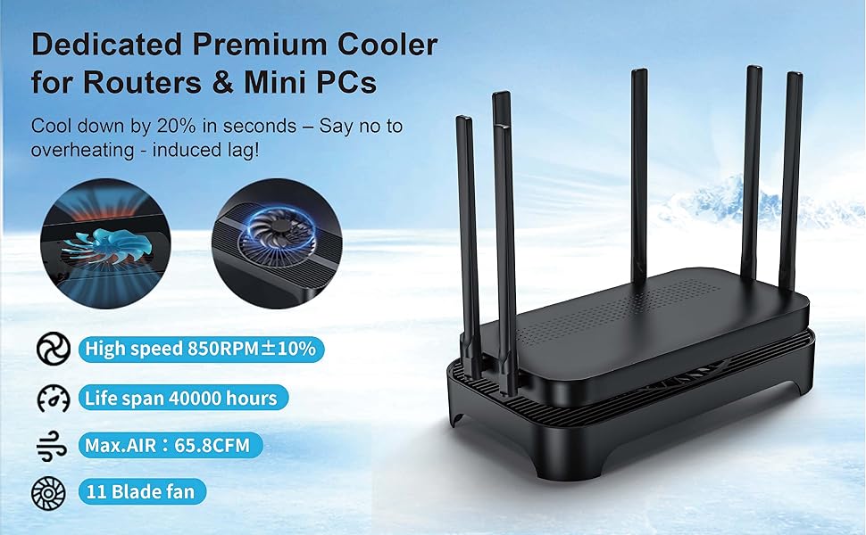 router cooling fan