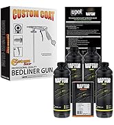 Custom Shop U-Pol Raptor Black Urethane Spray-On Truck Bed Liner Kit w/Free Custom Coat Spray Gun...