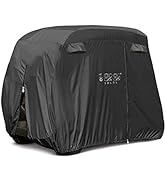 10L0L Universal 2-4 Passenger Golf Cart Cover for EZGO, Club Car and Yamaha, Waterproof Sunproof ...