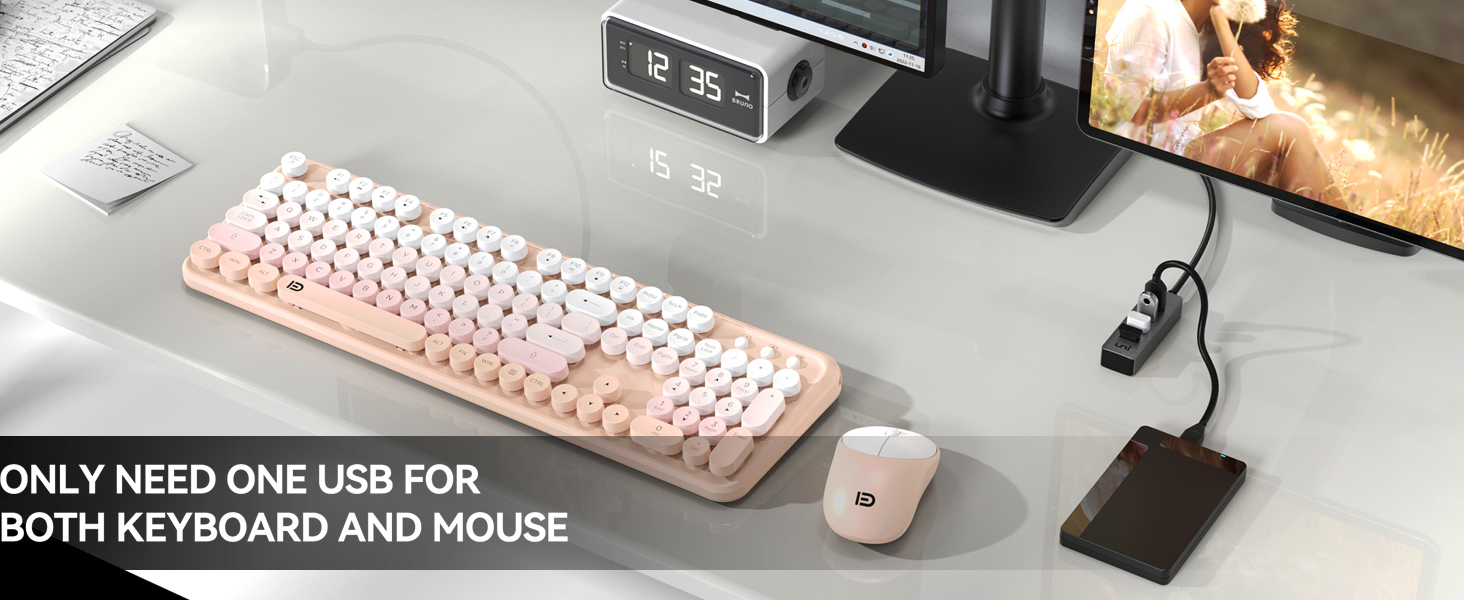 plug and play wireless keyboard and mouse no driver needed