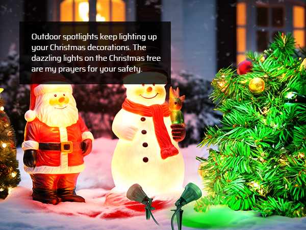 christmas led colorful outdoor spotlight