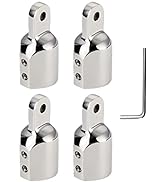 GaiRen 4 PCS Bimini Top Eye End Cap Double Screw Heavy Duty Tube Canopy Hardware Fitting Marine 3...